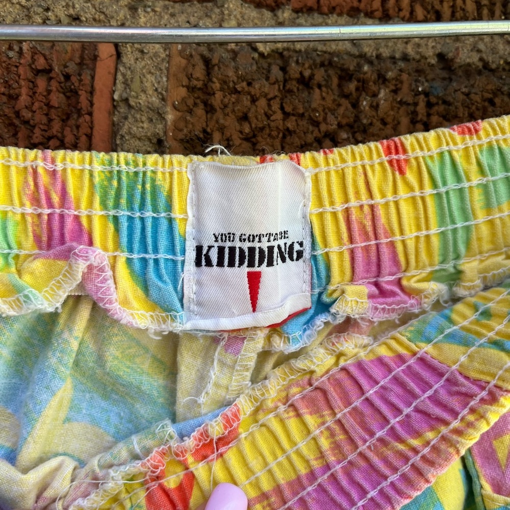 Fun Vintage 80s Cotton Shorts Size S-M - Picture 5 of 7